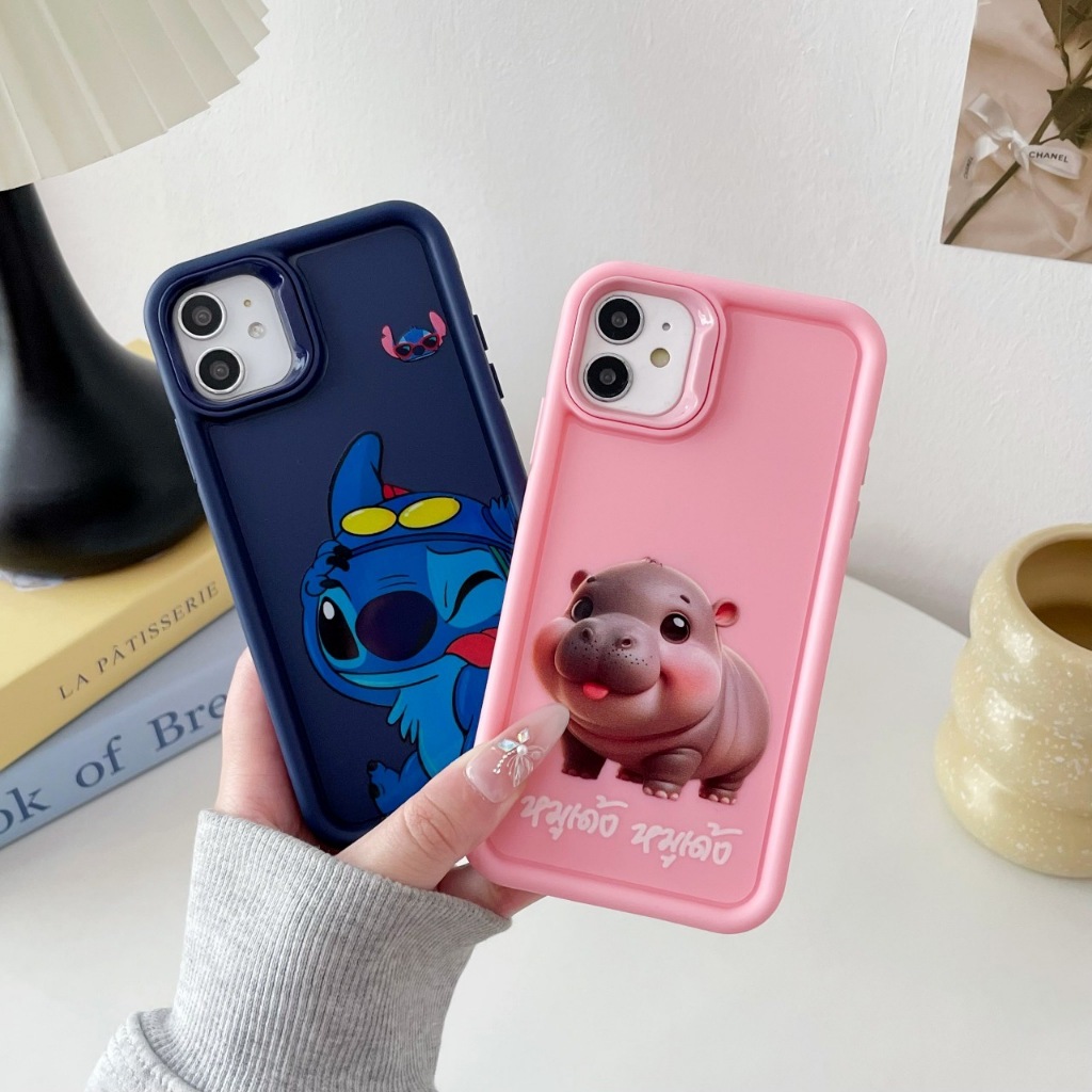 CASEการ์ตูนขอบนู้นงานซิลีโคน เหมาะสำหรับรุ่น IP7 IP8 IP7plus IP8plus IPX IPXR IPXSMAX IP11 IP11proma