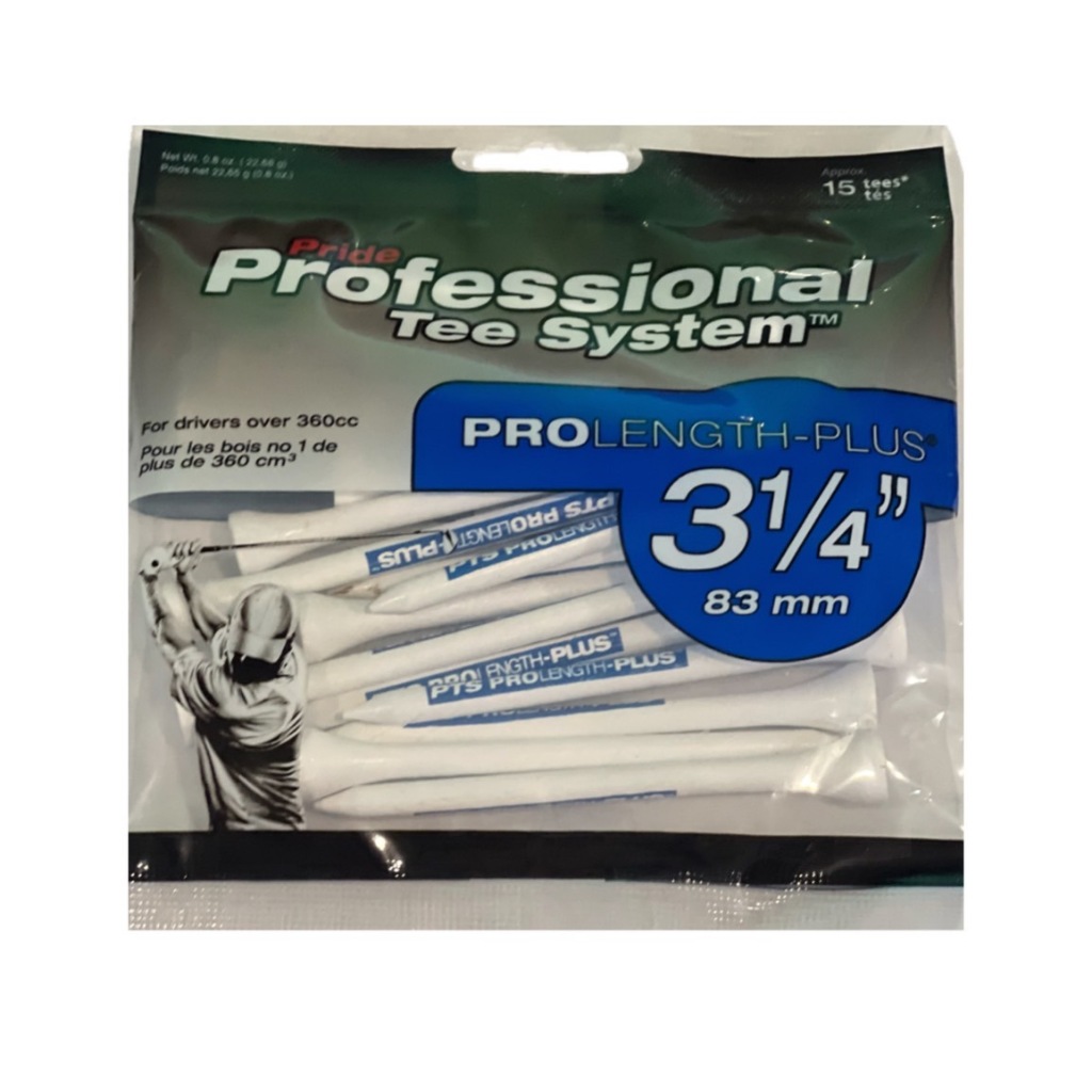 Tee PRIDE PTS 3 1/4" PROLENGTH WOOD TEES - BLUE - 15 Tees ที่ตั้งลูกกอล์ฟ (15ชิ้น)