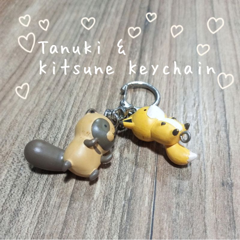 Tanuki & Kisune 🦊พวงกุญแจ จิ้งจอก และทานูกิ คิตสึเนะ