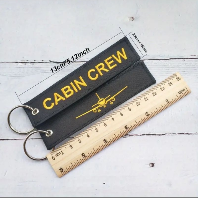 Cabin crew tag พวงกุญแจพรีเมี่ยม สไตล์นักบิน ลูกเรือ สำหรับติดกระเป๋า ของขวัญแฟนการบิน