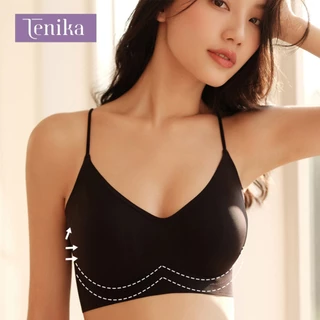 TENIKA เจลลี่บรา บราไร้ขอบ ชุดชั้นในผู้หญิง ฟองน้ำบางมาก สวมใส่สบาย กระชับด้านข้าง bar-055
