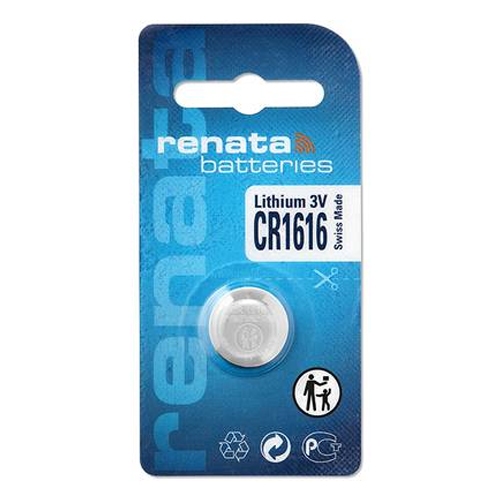 ถ่านกระดุม Renata CR1616 จำหน่ายเป็นแพ็คแบบ 1ก้อน