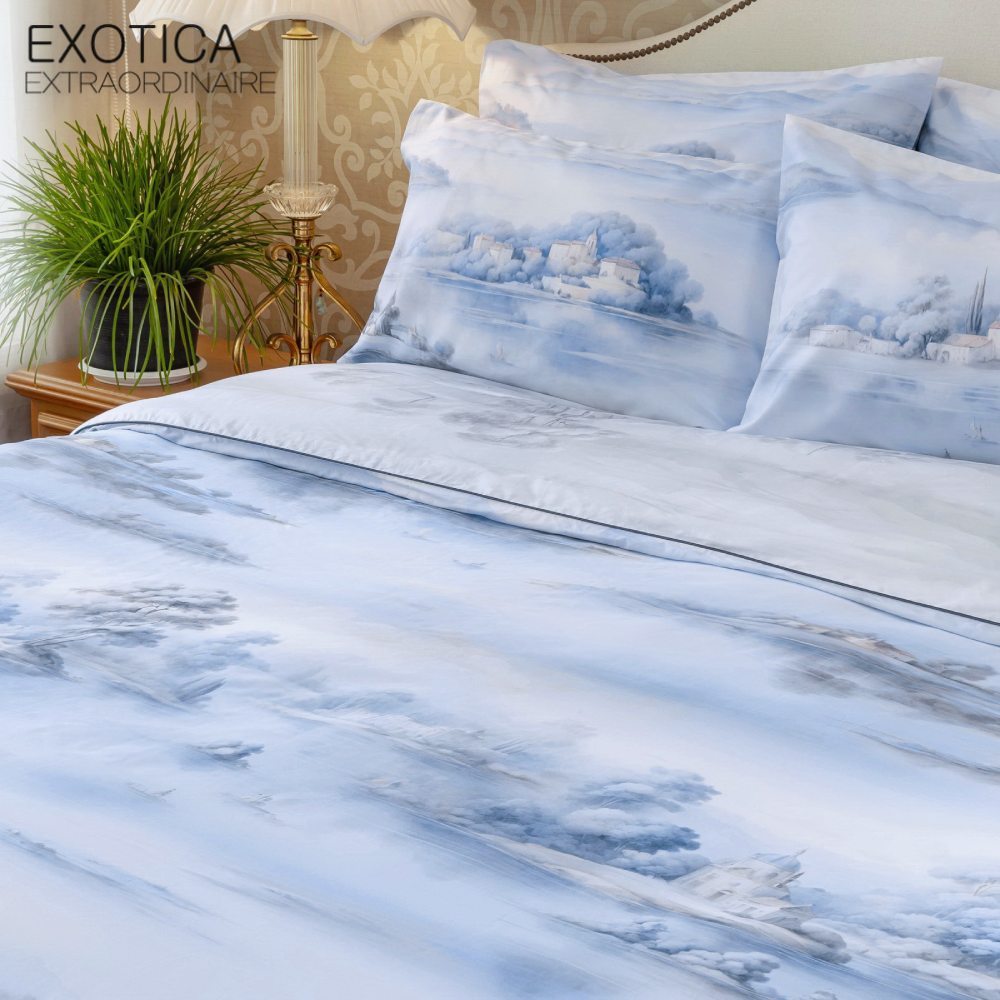 EXOTICA รุ่น Kensington Gardens ชุดผ้าปูที่นอนรัดมุม + ปลอกหมอน ขนาด 6 / 5 / 3.5 ฟุต