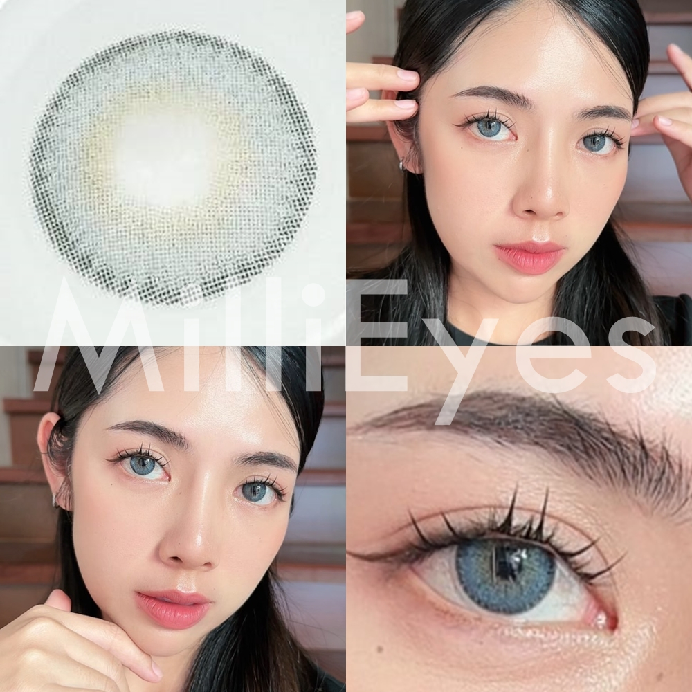 IDA สายฝอ สีเทาฟ้า นัวกรุบ สีสวยมากกก คอนแทคเลนส์ Ilens ตามินิ ค่าอมน้ำ 60% นิ่มมาก ใส่สบายตา นำเข้า