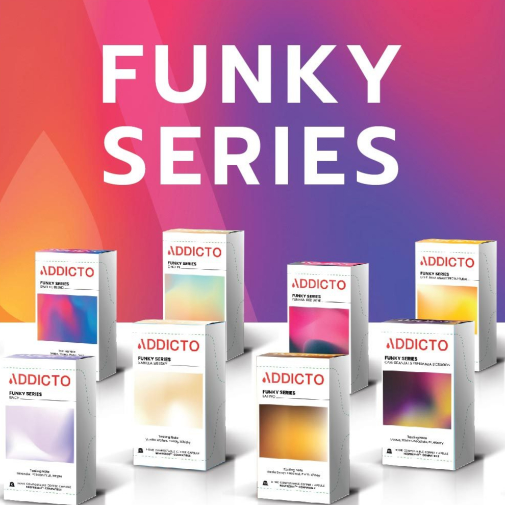 กาแฟแคปซูล ADDICTO | Funky Series | ใช้กับเครื่อง Nespresso ได้