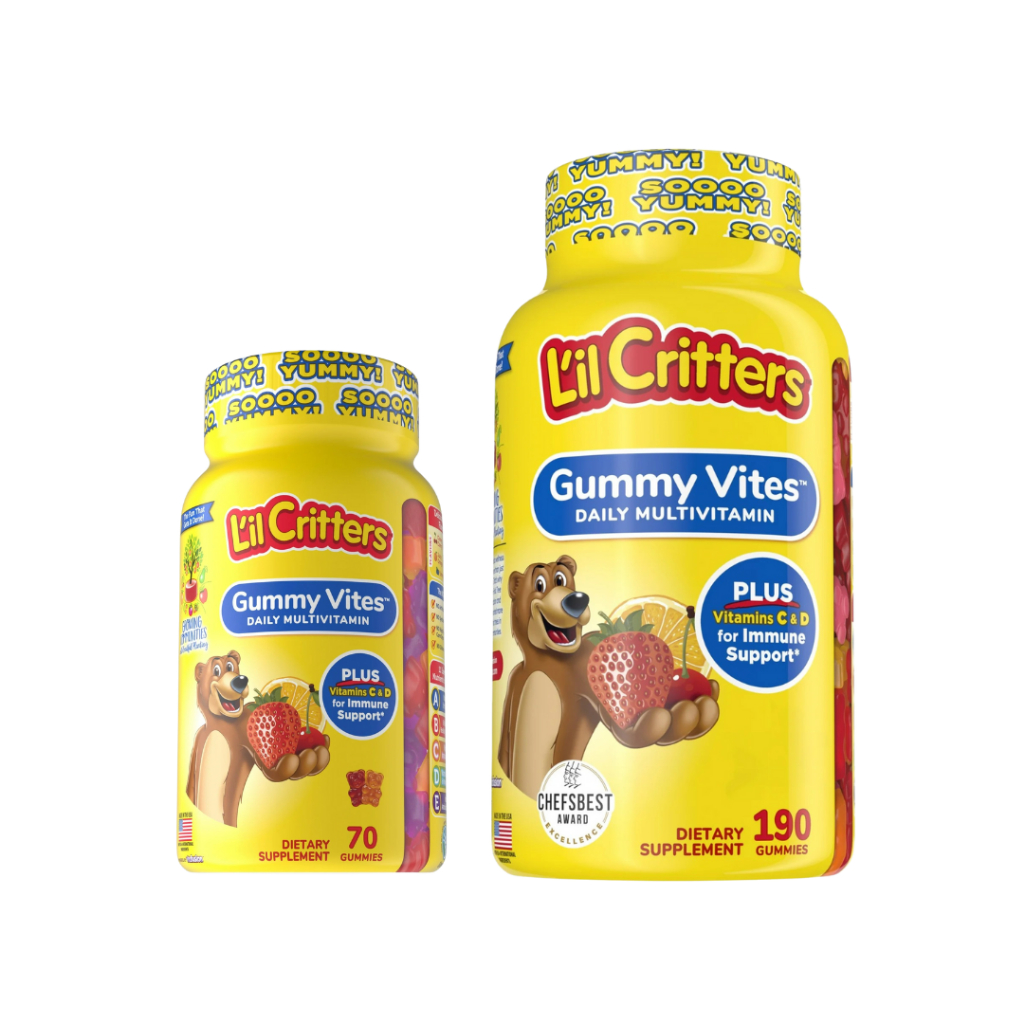 กัมมี่ วิตามินรวม L’il Critters Gummy Vites Daily Gummy Multivitamin for Kids 190 Gummies