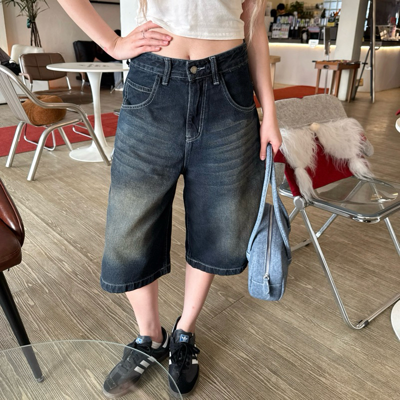Mapaiyaxstore : Jorts Jeans - blue moon กางเกงยีนส์จอร์ด สีบลูมูน