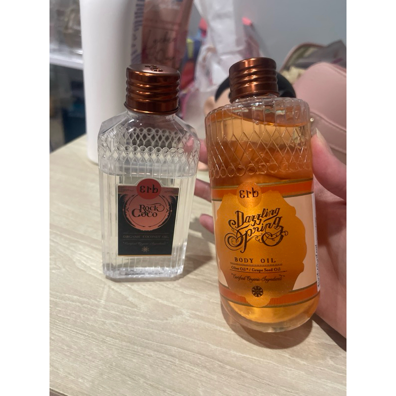 Erb body oil dazzling spring& rock coco