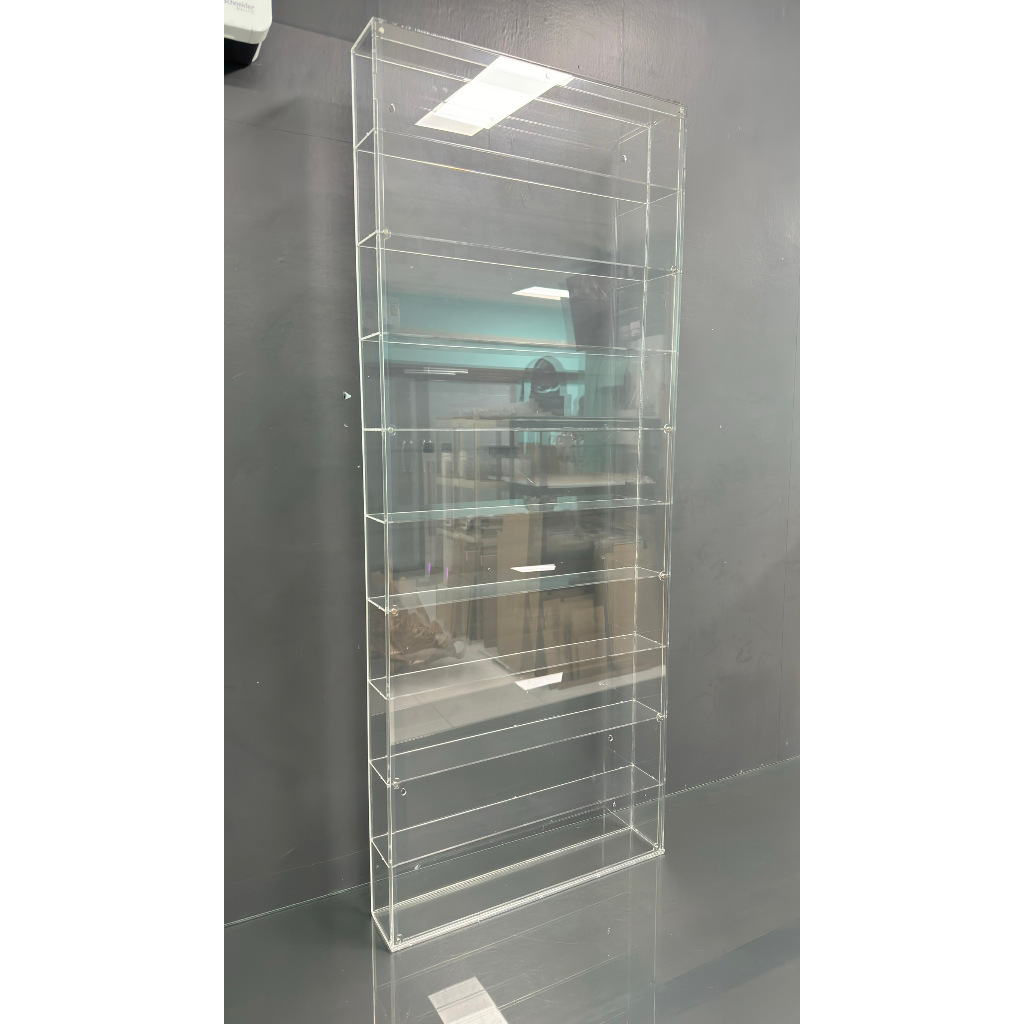 ตู้โชว์ หน้ายาว 50 cm. แบ่ง 10 ชั้น สำหรับใส่โมเดล ฟิกเกอร์ต่างๆ เช่นArttoy, Popmart, Molly