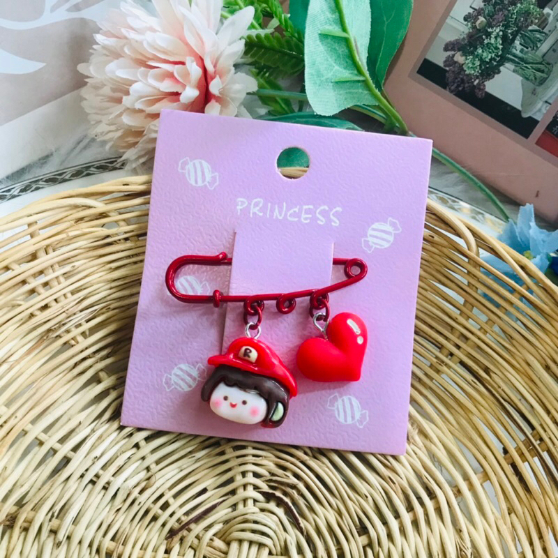 🍄เข็มกลัด มาริโอ้น่ารักมากๆ ติดเสื้อผ้า กระเป๋า (พร้อมส่ง)