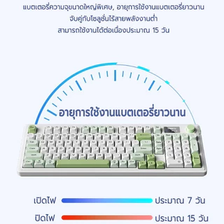 LANGTU L98Pro คีย์บอร์ด แป้นพิมพ์ไทย คีย์บอร์ดไร้สาย RGB 2.4Ghz + Bluetooth + ลิงค์แบบมีสาย, โหมดสามลิงค์ PC/iPad
