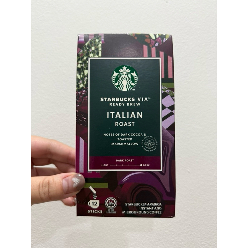 พร้อมส่ง ‼️ แพคเกจใหม่ VIA Italian Roast ช็อปไทย  12 ซอง BBF 14/11/26