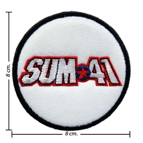 Sum 41 ตัวรีดติดเสื้อ ซัมโฟร์ตีวัน Iron on Patch อาร์มรีดติดเสื้อ อาร์มโลโก้วงดนตรี