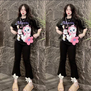 ชุดเซ็ท แมวมาลีขาม้าเเต่งโบว์ (มีกระเป๋า2ข้าง)