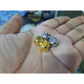 ฝาตะกรุดสแตนเลสหัวดิ่ง 6-25มิล พร้อมหลอด (สแตนเลส)(ชุบทอง)