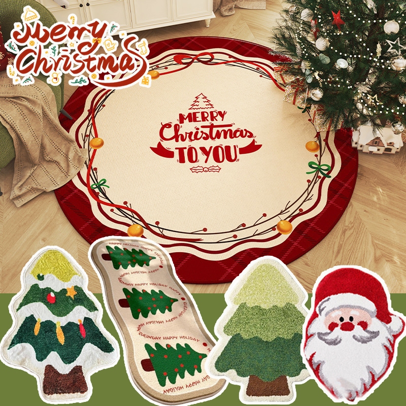 ตกแต่งบ้าน  พรมปูพื้น พรมเช็ดเท้า พรมห้องน้ํา พรมคริสต์มาส นุ่ม และกันลื่น ดูดซับน้ําได้ดี พรมตกแต่งห้อง สุดคิ้วท์ ขนาด 40*60cm ราคาพิเศษ