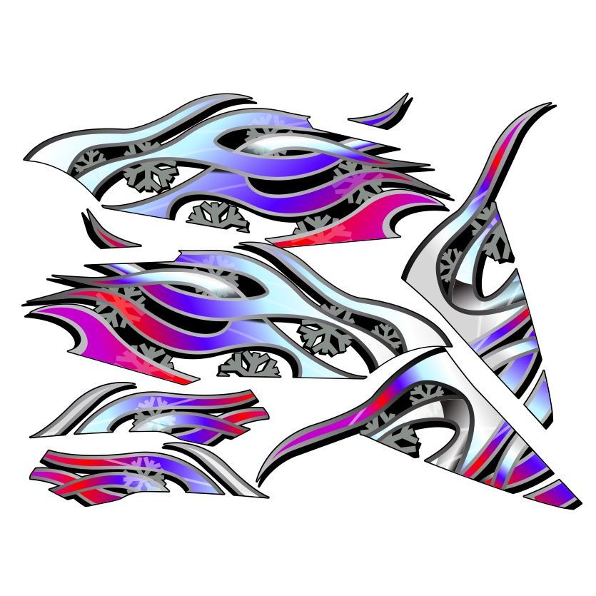 สติ๊กเกอร์ติดลายหรีด ลายไฟอะไรอีก 9 สีตรงรุ่น 100% 6 จุดรอบคัน - รูปที่ 2