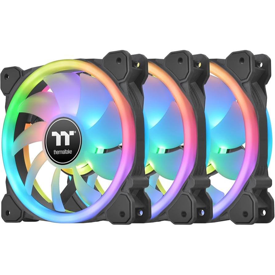 FAN THERMALTAKE SWAFAN 12 RGB Radiator with Controller box Fan (3-Fan Pack)