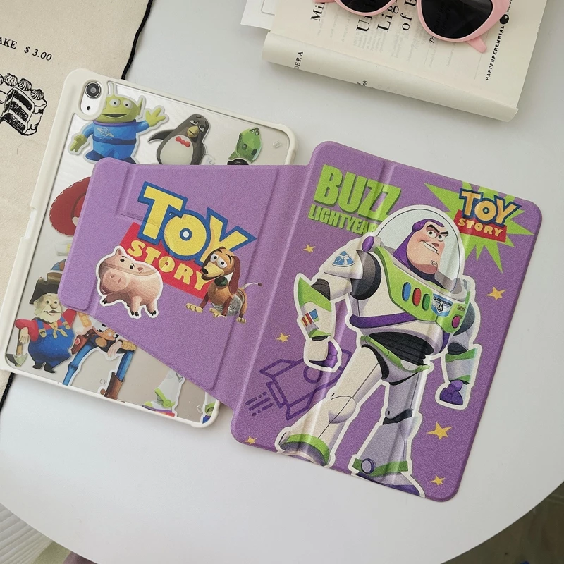 💫พร้อมส่ง💫เคสiPadหมุน 360° แผ่นหลังอะครีลิ Gen9 Toy Story บัซ ไลท์เยียร์ Gen11 Air6/7 เคสไอแพด ใส่ปากกาไ Air6
