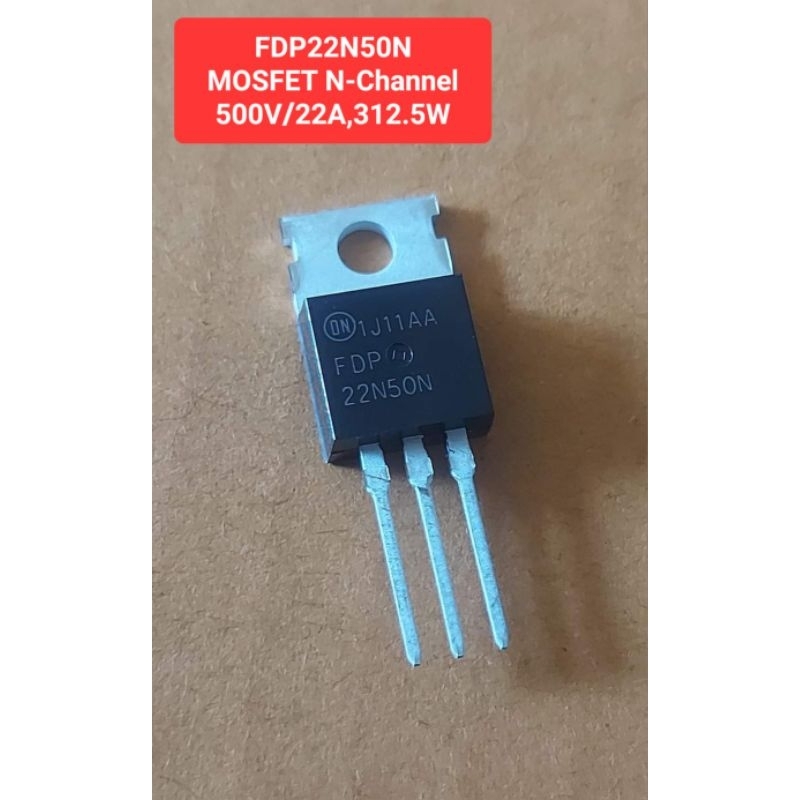 FDP22N50N  MOSFET N-Channel 500V/22A,312.5W (ของแท้)