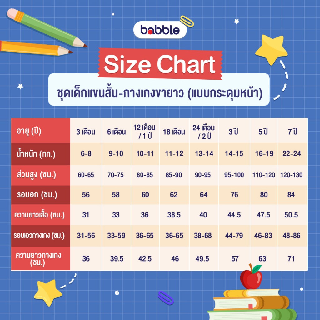 Babble ชุดนอนเด็ก ชุดเซตเด็ก อายุ 3 ถึง 11 ปี คอลเลคชั่น Buglife (Bsp)