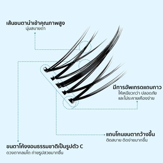 SKYMI ขนตาปลอมมีกาวในตัว ตลับมินิ ขนาดพกพา เหมาะกับมือใหม่ ขนตาติดง่ายติดเร็ว พร้อมจัดส่ง S31-S35