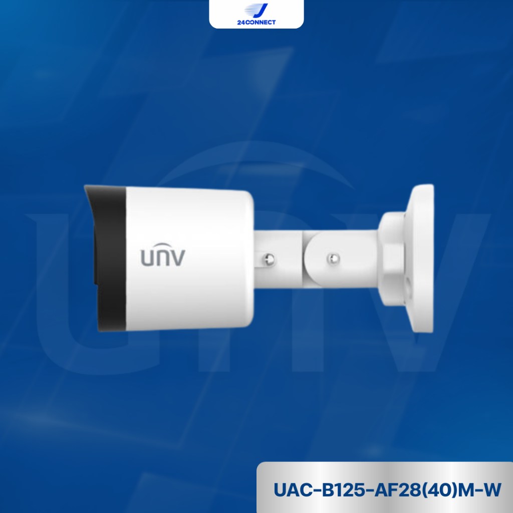 กล้องวงจรปิด UNV 5MP ColorHunter HD Fixed Mini Bullet Analog Camera รุ่น UAC-B125-AF28(40)M-W รับประกัน 3 ปี