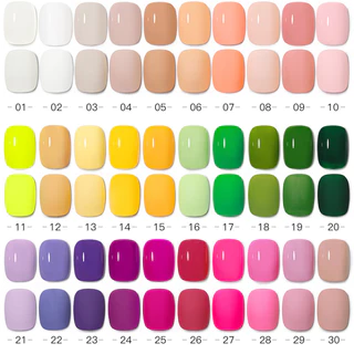 สีเจล MXSI 60 สี โทนสีฮิต พร้อมโทนขวดสีพาสเทล เฉดเดียวกับสีเจล พร้อมส่ง
