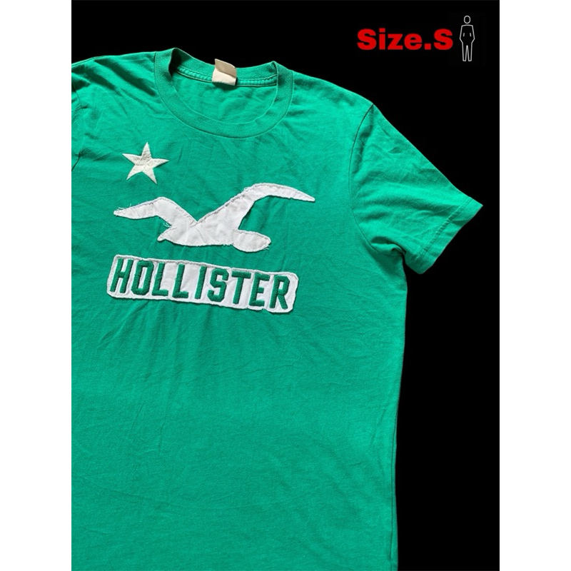 HOLLISTER เสื้อมือสอง เสื้อยืดแขนสั้นใส่ลำลอง