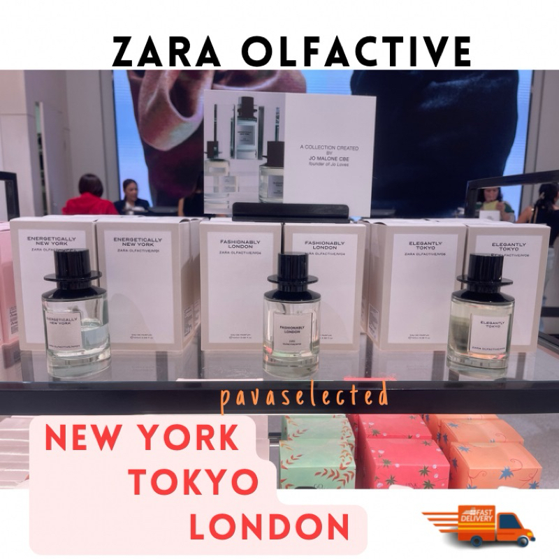 ZARA x Jo Malone: Lullaby , Saffron&Orange, New York, Salty Ocean , London, Tokyo, Ebony