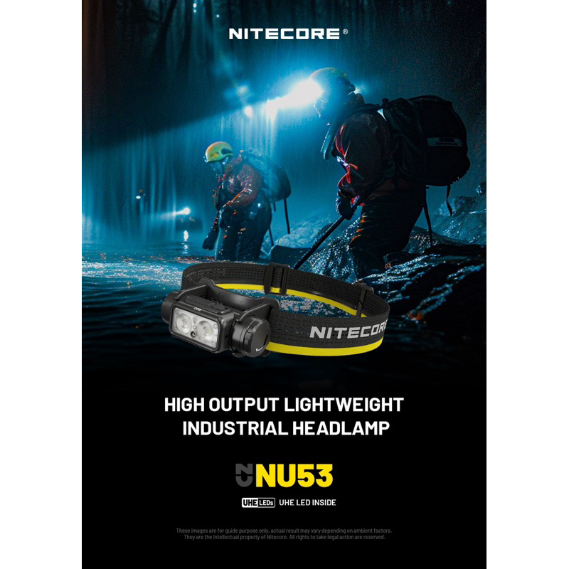 ไฟฉายคาดหัว Nitecore NU53 1800 Lumen Rechargeable Industrial Headlamp : สินค้ารับประกัน 1 ปี