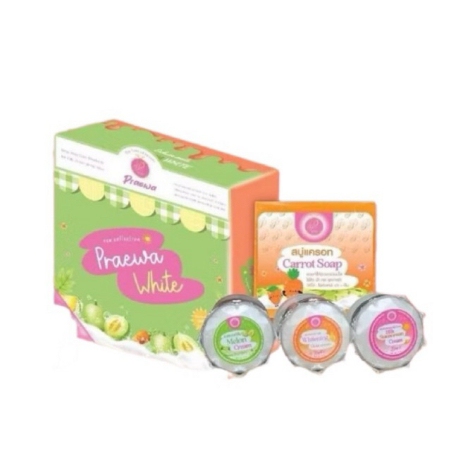 เซ็ทครีมแพรวา ไวท์ praewa white   (โฉมใหม่) 12 กรัม