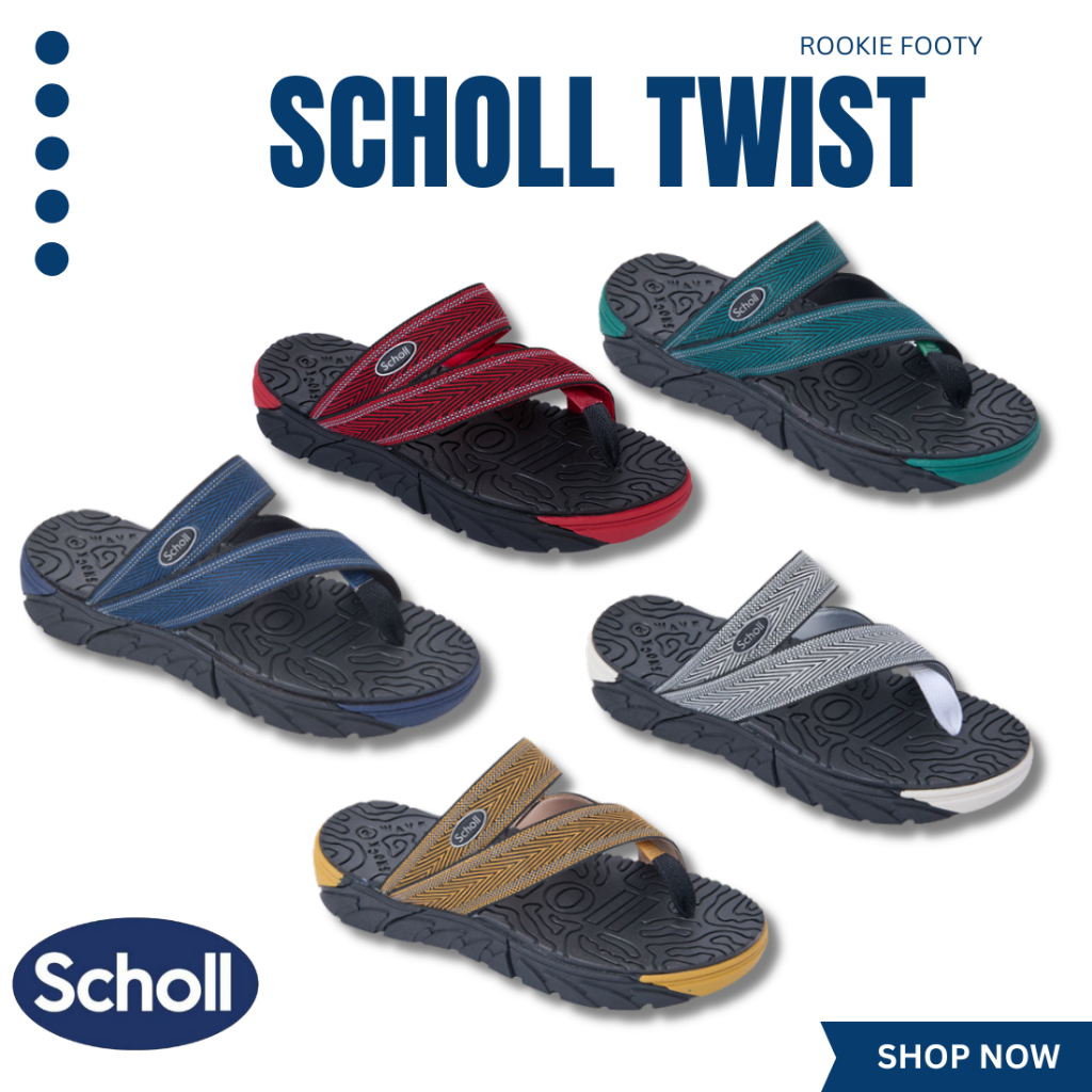 Scholl รองเท้าสกอลล์-ทวิสต์ Twist รองเท้าแตะสวม Unisex ใส่สบาย และทนทาน