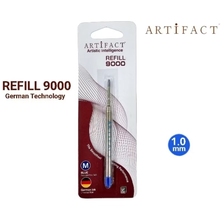 ARTIFACT ไส้ปากกาลูกลื่นอาร์ติแฟค Ball Point Refill 9000 ขนาด 1.0 มม. หมึกน้ำเงิน ไซส์ M (ราตาต่อ 1 ชิ้น)
