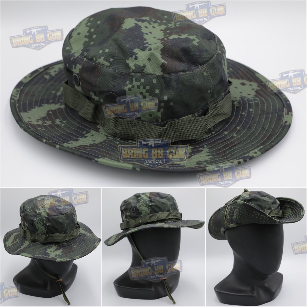 BR4 หมวกปีกกลม (สีดิจิตอลทบ.ทหารไทย) (เดินป่า) (ทหาร) (ปีกกว้าง) (กันแดด-กันฝน) (Boonie Hat) มีสีเท่าและสีใหม่ BR4
