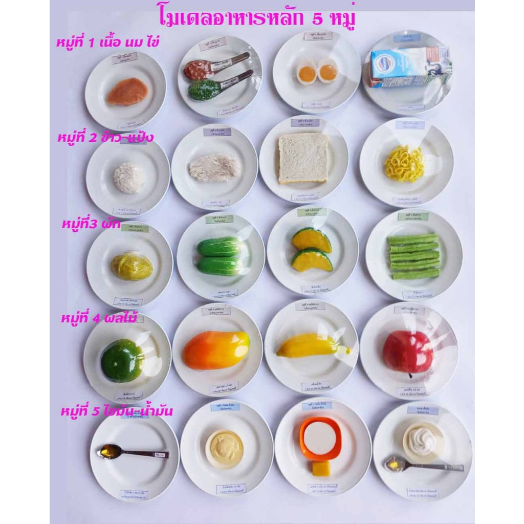 โมเดลอาหารหลัก 5 หมู่ 20และ30 รายการ อาหารแลกเปลี่ยน โรคเบาหวาน โรคความดันโลหิตสูง โรคเรื้อรัง NCDs