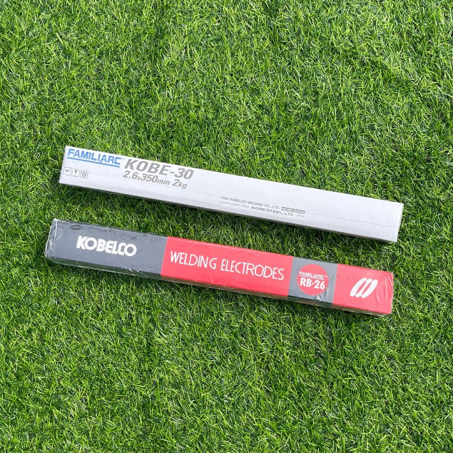 ลวดเชื่อม ธูปเชื่อมโกเบแดง ขนาด2.6มิล (KOBELCO RB-26)