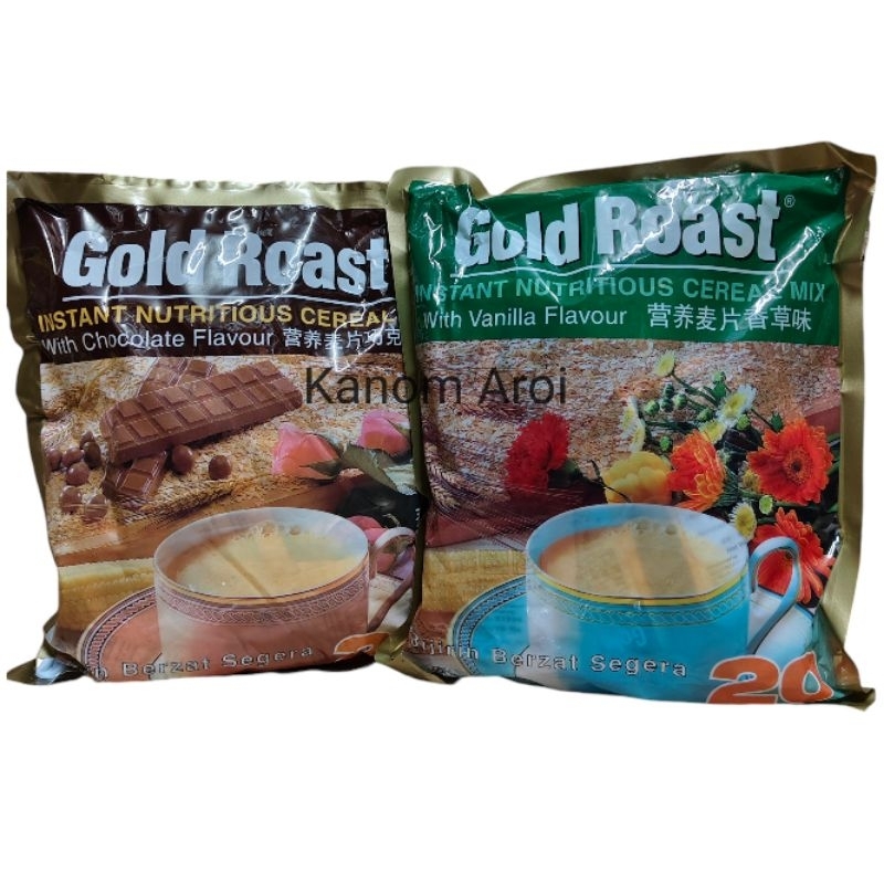 ธัญพืชพร้อมชง ข้าวโอ๊ต รสวนิลา และช็อกโกแลต ตราโกลด์โรสท์ 600 กรัม