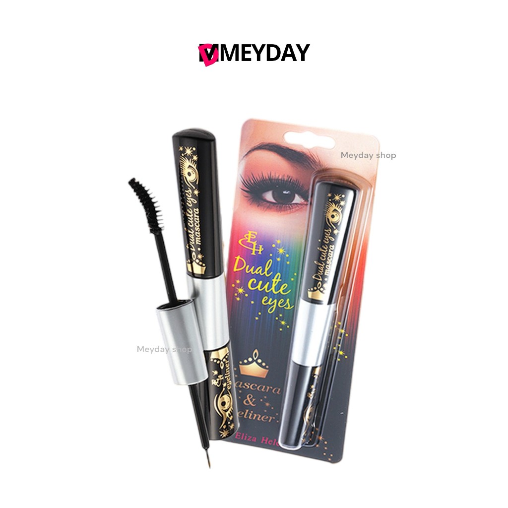 EH Eliza Helena Dual Cute Eyes Mascara & Eyeliner เอลิซ่า เฮลเล็นน่า ดูโอล คิวส์ อาย มาสคาร่า แอนด์ อายไลเนอร์ 15g