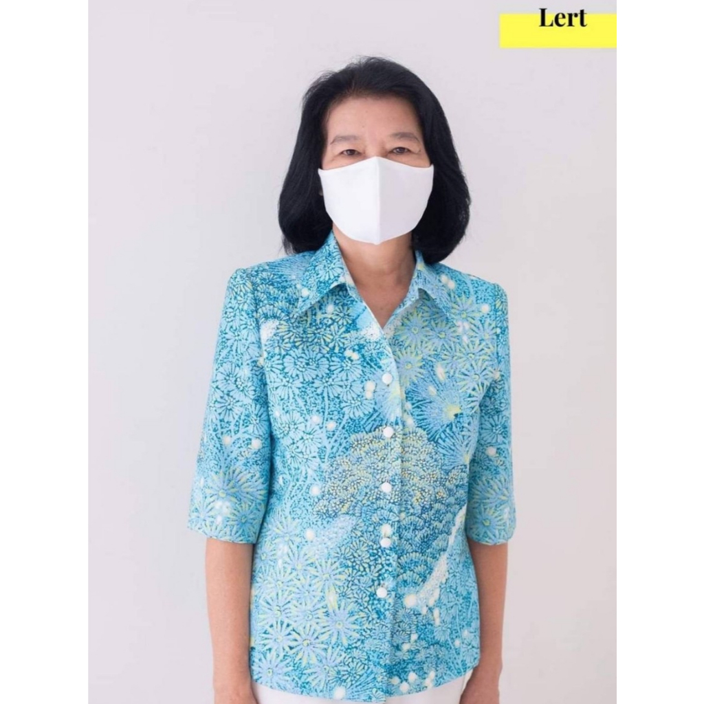 Daris เสื้อเชิ้ตผู้หญิง Woman's shirt แขนสามส่วน
