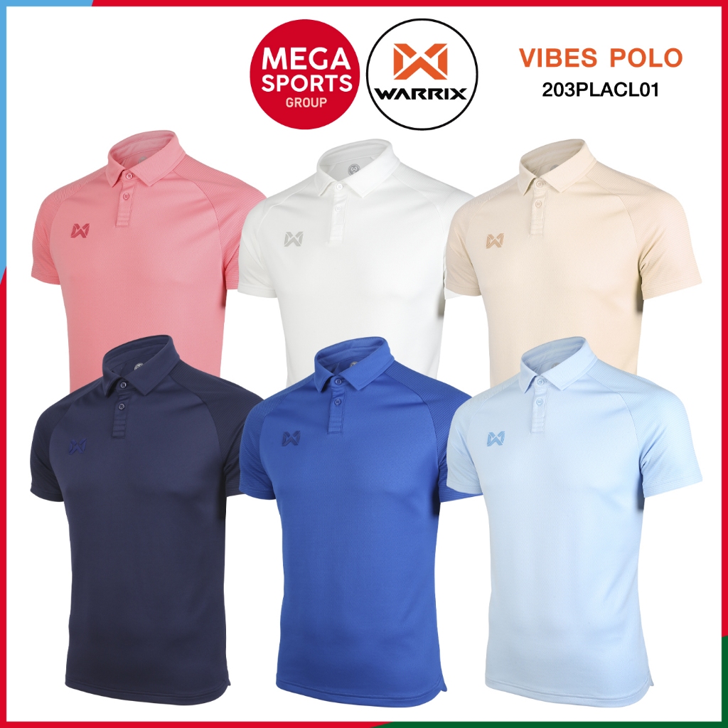 WARRIX โปโล วอริกซ์ เสื้อ รุ่น VIBES POLO รหัส 203PLACL01