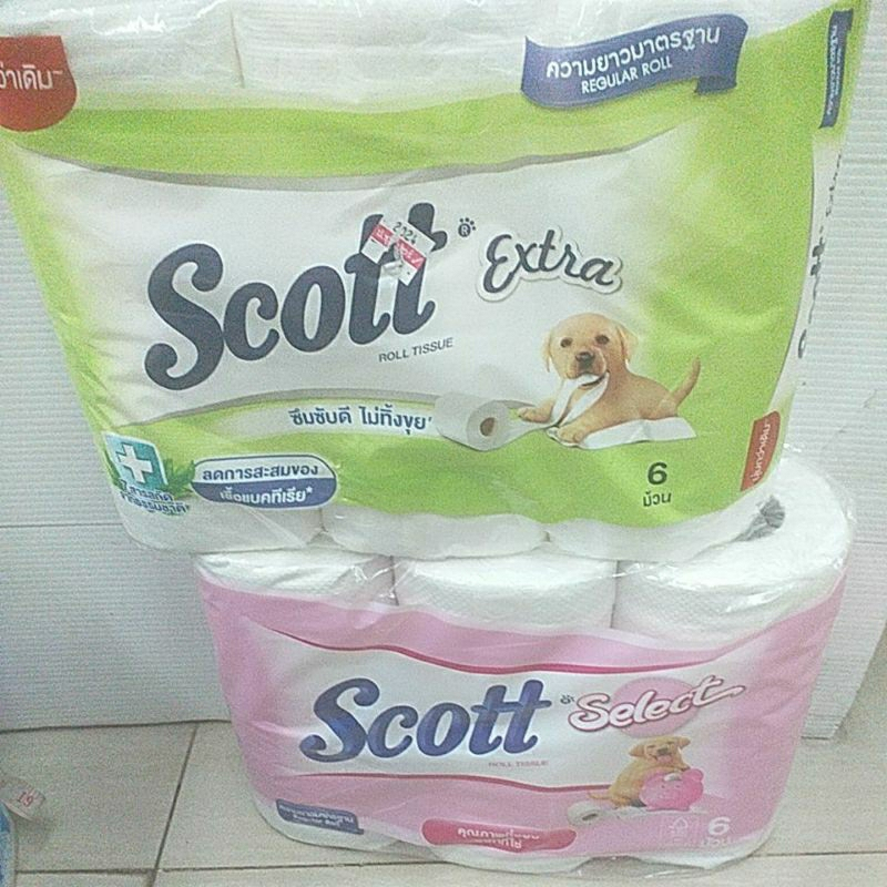 กระดาษชำระ สก๊อตต์ 6ม้วน