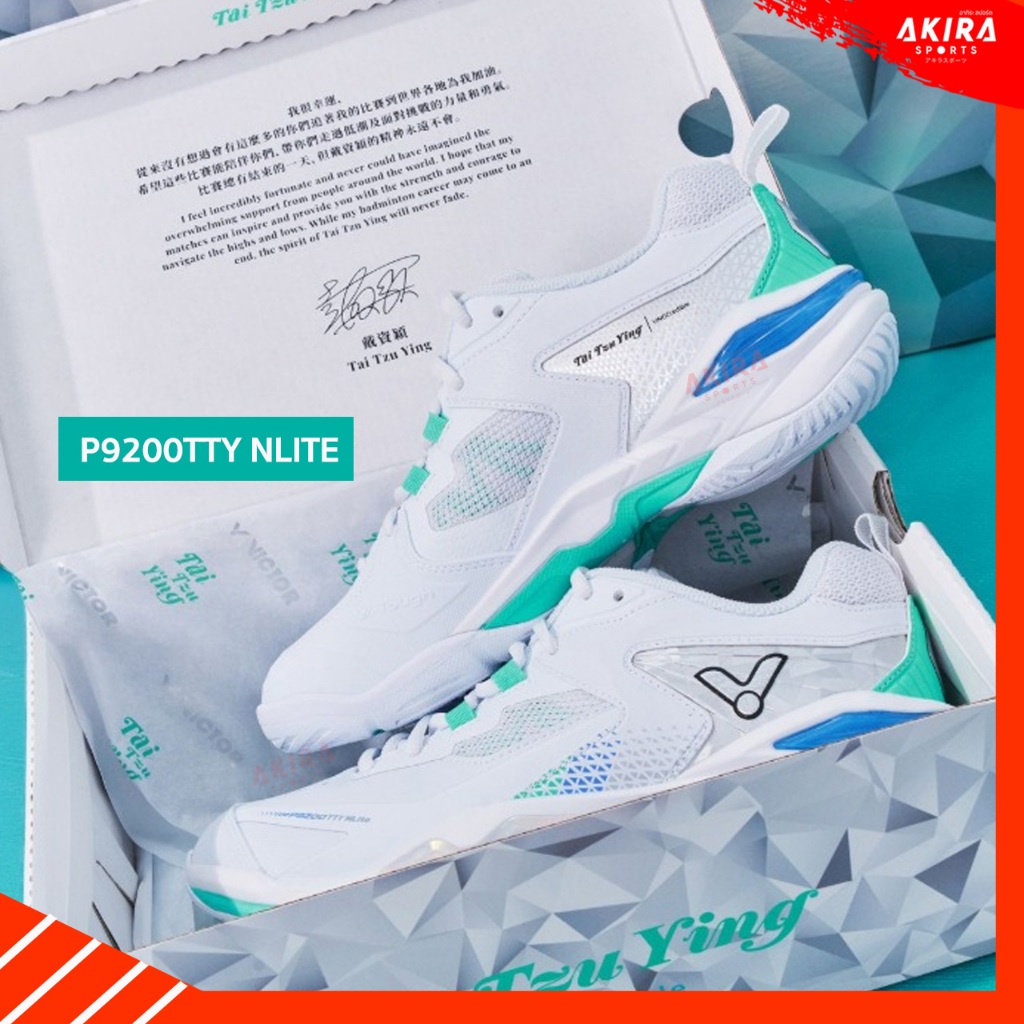 VICTOR รองเท้าแบดมินตันVICTOR P9200TTY NITROLITE รองเท้าสายซัพพอร์ต นุ่ม ใส่สบาย