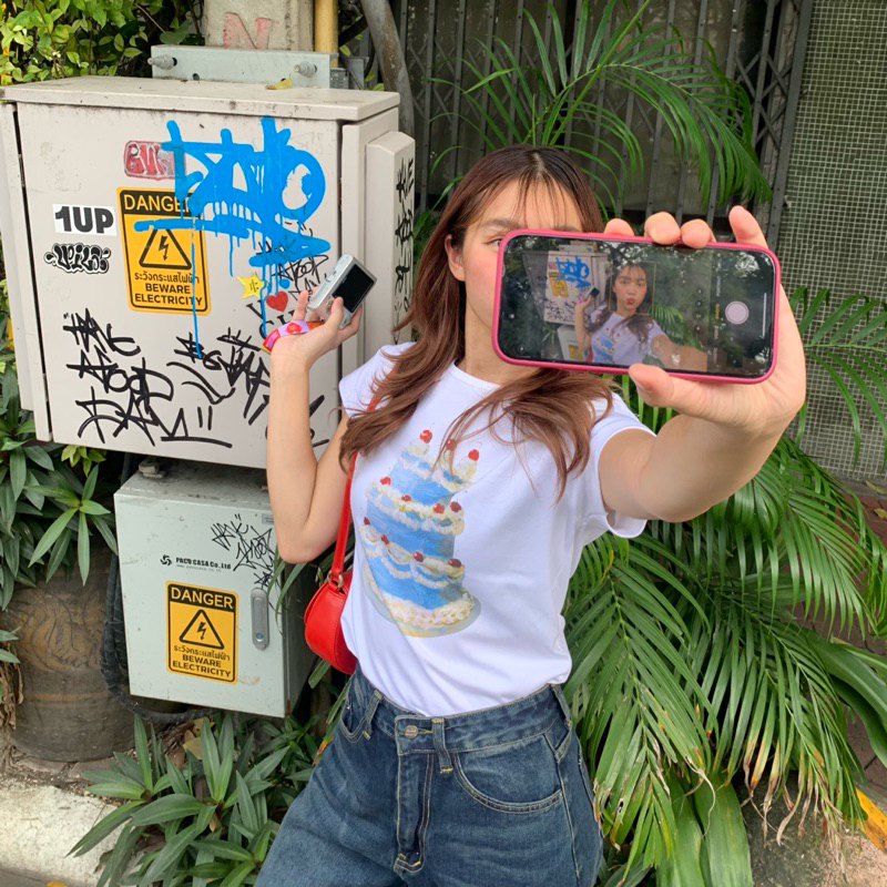 Cutie.colors Oil Painting Baby Tee เสื้อเบบี้ที