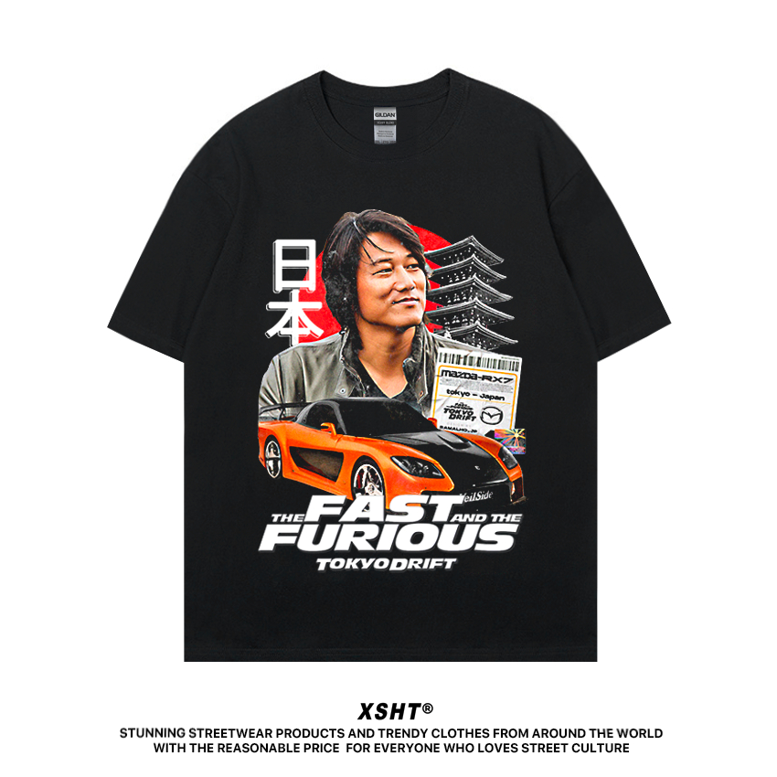 🔥พร้อมส่ง🔥 เสื้อ Fast and Furious Tokyo Drift Han's RX-7 Tee - Black (สีดำ) by XSHT