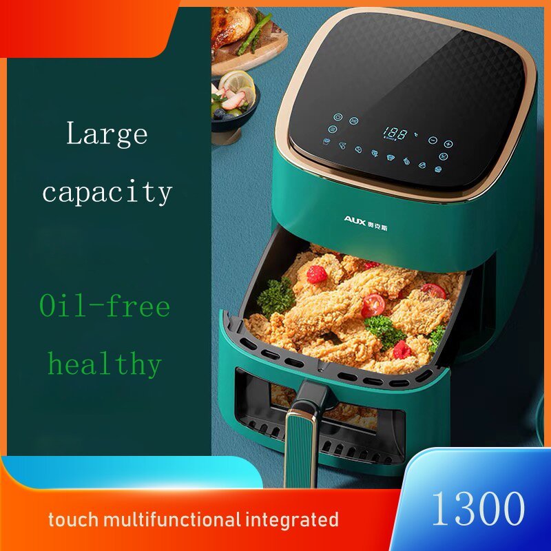 Large capacity electric fryer 6L home touch multifunctional integrated oil-free healthy cooking elec
