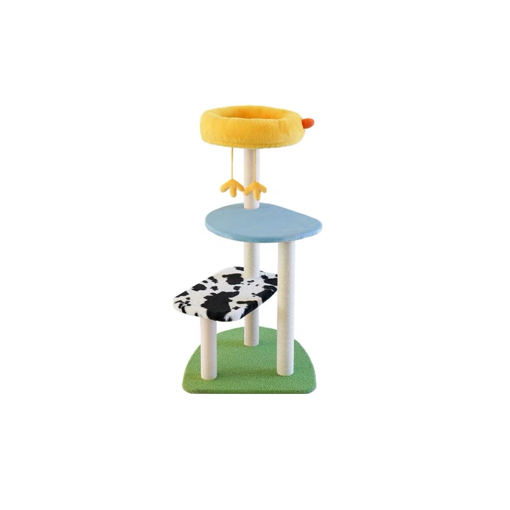 Zeze Farm Cat Tree คอนโดแมว 4 ชั้น ของเล่นแมว