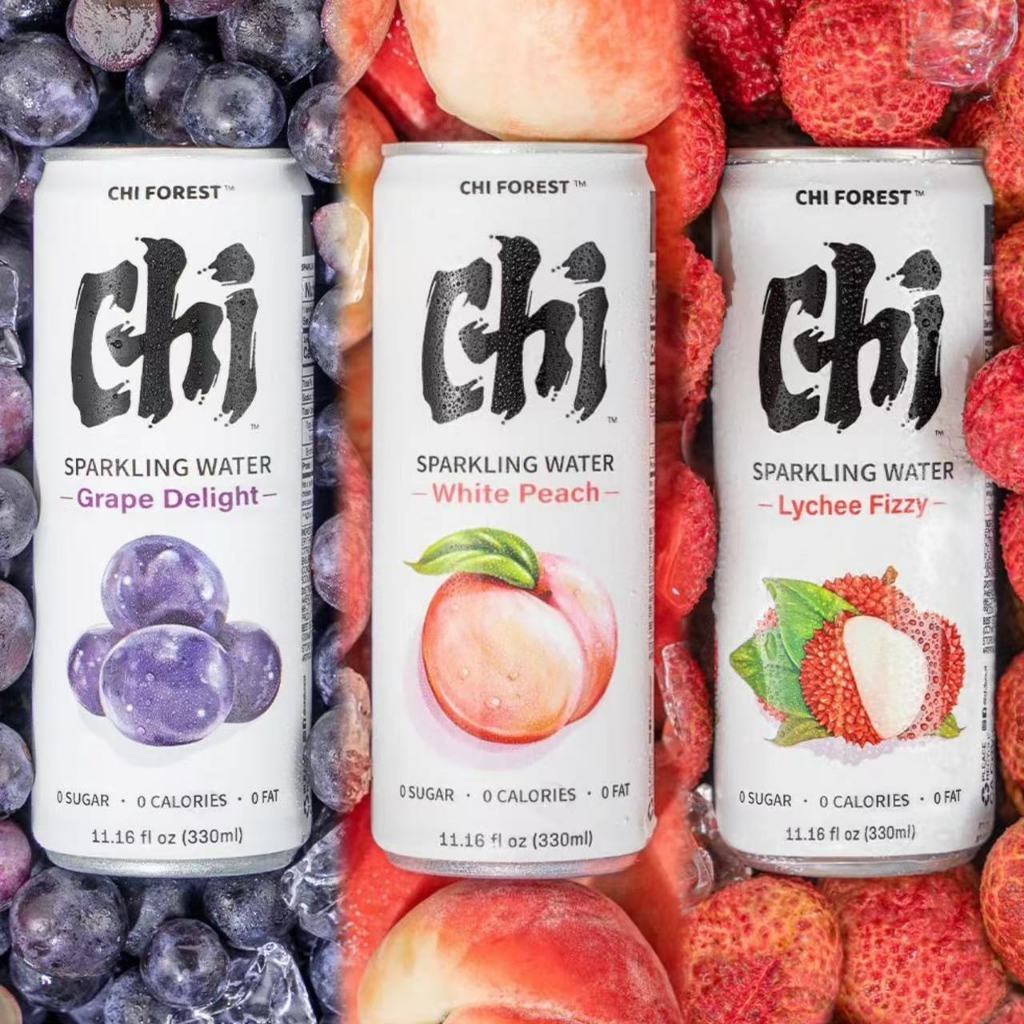 Chi Forest Sparkling Water 330ml (1 ลัง24 กระป๋อง)3 รสชาติโซดาซ่าส์กลิ่นผลไม้สะใจกลิ่นหอมมาก ทานคู่กับอะไรก็เข้ากัน