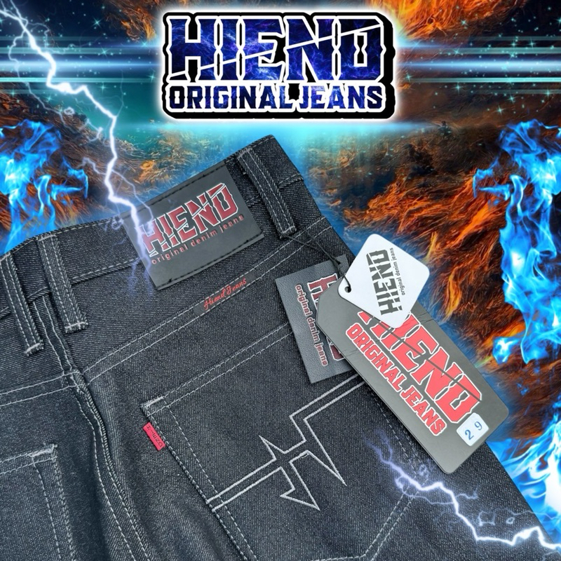 กางเกง HIEND มิดไนท์ด้ายเทา 16 oz (แถมป้าย)