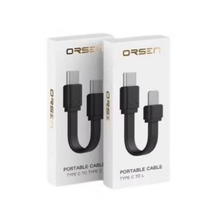 Eloop S10C / S10L สายชาร์จ สายสั้นชาร์จเร็ว USB Data Cable Type C to C / C to L